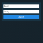 GuitarTapp home (search) screen