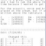 GuitarTapp showing a tab